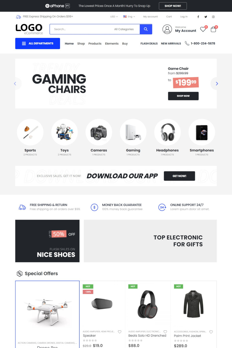 เว็บสำเร็จรูป สำหรับร้านออนไลน์  Ecommerce Theme ขายสินค้าออนไลน์  ขายของออนไลน์ - Woocommerce Theme