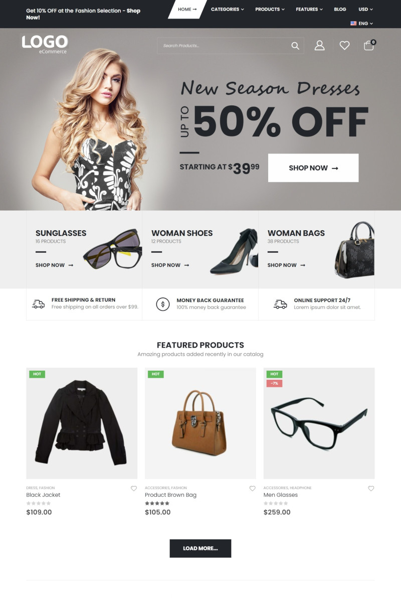 เว็บสำเร็จรูป สำหรับร้านออนไลน์  Ecommerce Theme ขายสินค้าออนไลน์  ขายของออนไลน์ 