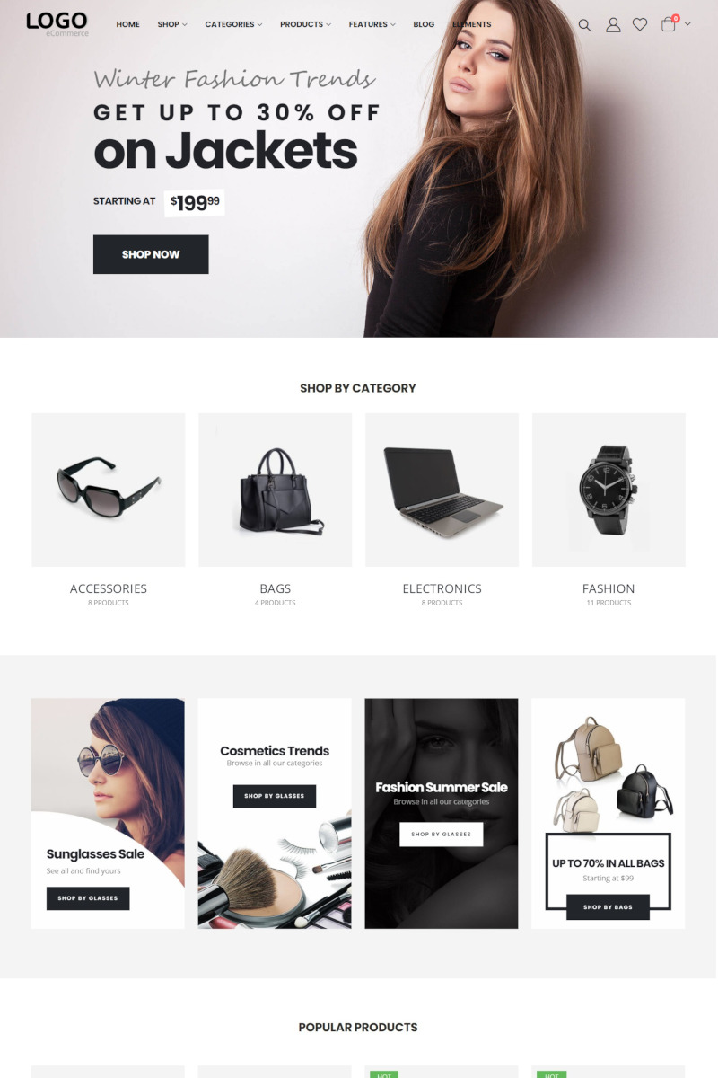 เว็บสำเร็จรูป - ecommerce Theme ร้านออนไลน์ ขายสินค้าออนไลน์