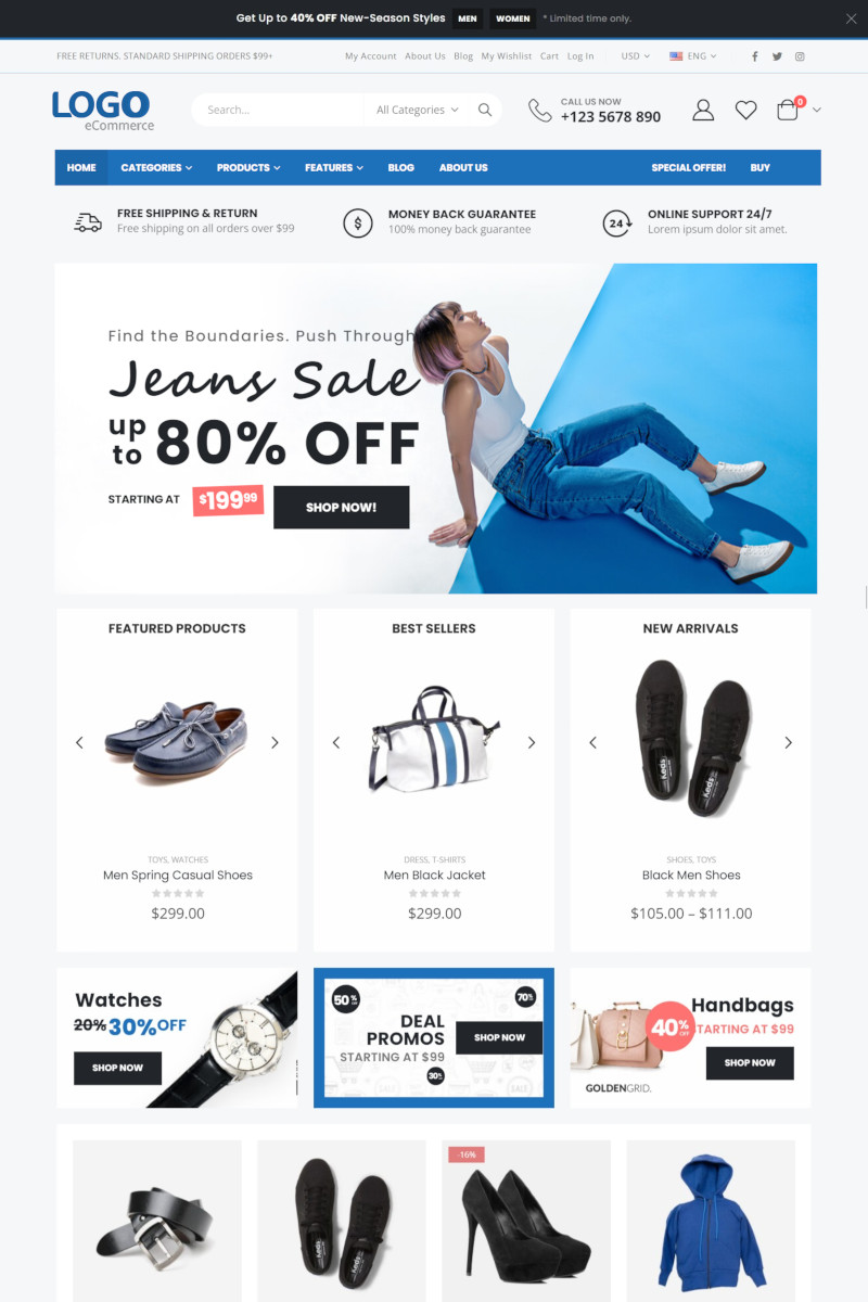 เว็บสำเร็จรูป สำหรับร้านออนไลน์  Ecommerce Theme ขายสินค้าออนไลน์  ขายของออนไลน์ 