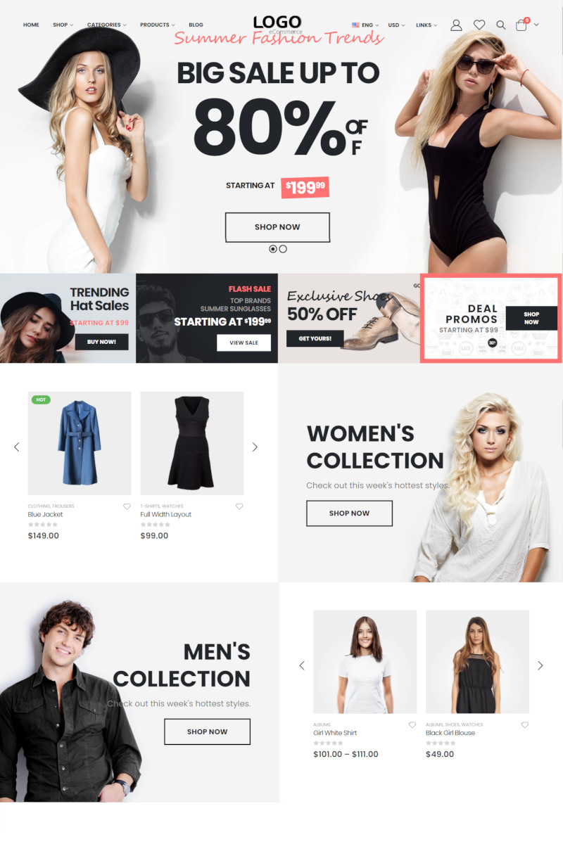 เว็บสำเร็จรูป - ecommerce Theme ร้านออนไลน์ ขายสินค้าออนไลน์